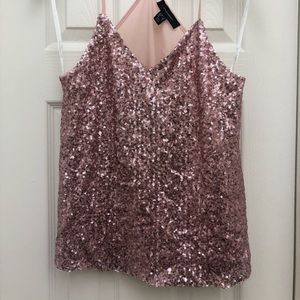Primark blush sequin cami